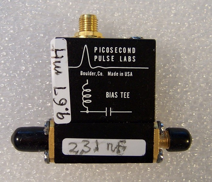 15GHz SMA RF Microwave Bias Tee Picosecond Pulse Lab 5580 10kHz 