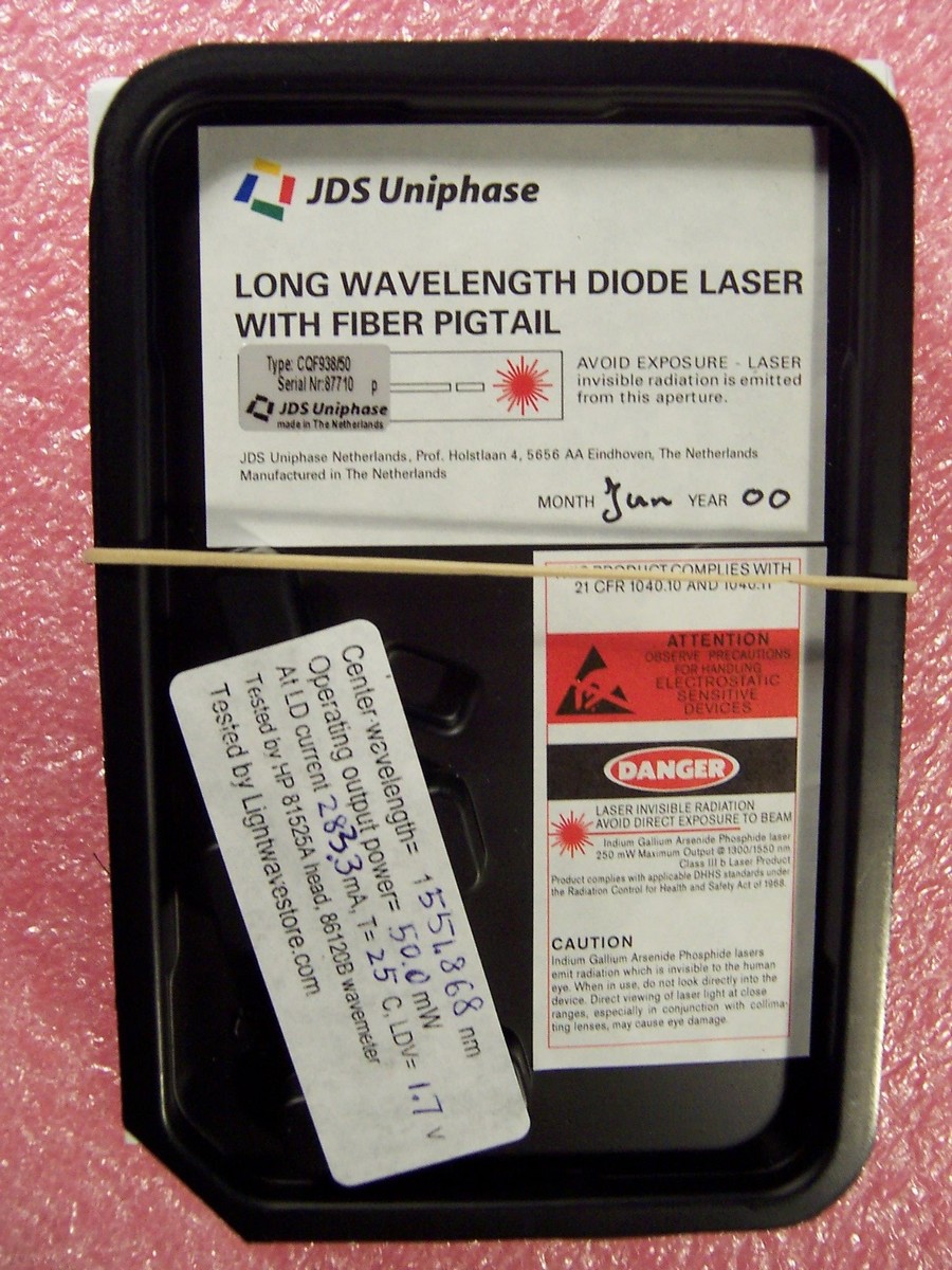 JDSU Optical Wavelength Locker 50GHz Grid FSR Controlling DFB Laser 