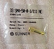 SMA female-male adapter. HUBER+SUHNER model: 33 SMA-50-0-1/111 NE