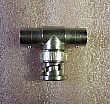 BNC Tee (Female-Male-Female) Coaxial Adapter.