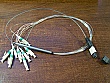 MTP-LC/PC 8-fiber MMF jumper, by Amphenol