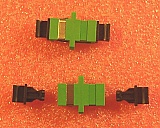 Min order qty: 10pc. $1.35/$0.8 each if buy 100pc/1000pc. Simplex SC/APC to SC/APC. Zirconia internal split sleeve. with flange. Senko P/N: 222-111-1 (or 222-111-1N*1). AFL Telecommunications P/N: C080810. Lot No.: SC-0901531S11:CZ