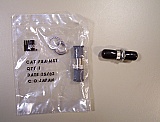 Adapter ST to ST for MMF, with screw nut, washer, and cap