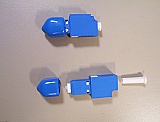 Simplex adapter LC female to SC male, SMF/MMF