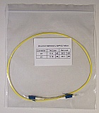 LC/UPC(PC)-LC/UPC(PC) 1-meter SMF jumper, with 900um-buffered fiber. P/N: SX-LC/LC SM 0.9mm - 1m PVC Yellow