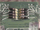 1.3um/1.55um PIN photodiode (photodetector). Mounted on PCB of unused 1.55um optical systems.