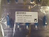 10dB Fiber adapter, LC/UPC-LC/UPC, dual 1310/1550nm, premier grade, fixed loss,