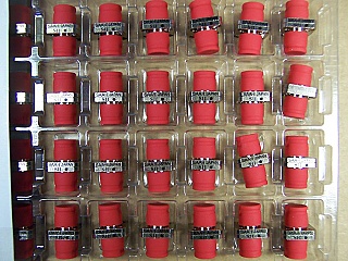 Fiber adapter FC/PC to FC/PC, by Seiko, wide key width:2.4mm.  bronze internal sleeve. Seiko model no: SAA, type no: 12200