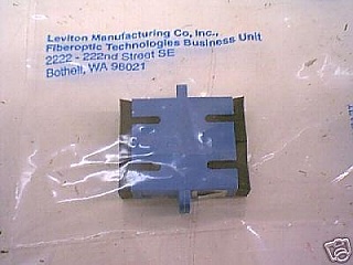 Duplex Fiber adapter SC to SC, mfg by Leviton, P/N 49884-MAD,