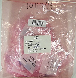 LC to LC simplex adapter. Flangeless. With zirconia internal sleeve. OFS P/N:C1101A