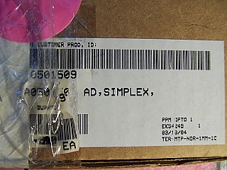 Min order qty=10pc. MTP adapter. Corning P/N: TER-MTP-NOR-1MM-1C
