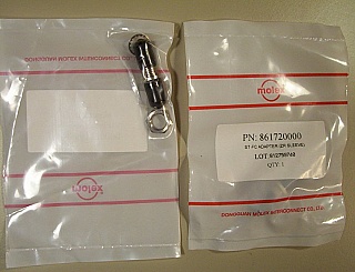 Fiber adapter ST to FC/PC with zirconia internal sleeve