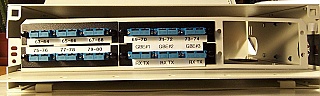 SC-SC 24-fiber duplex connector panel, upgradable to 36-fiber connections