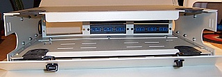 SC-SC 24-fiber duplex connector panel, upgradable to 36-fiber connections