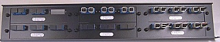 Adapter panels in 19 inch rack. With 36 duplex SC adapters. With bronze internal sleeve. For 72 MM fibers. Ortronics model: OR-615MMC-72P-00