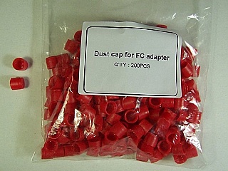 Dust cover for fiber FC adapter. 200 caps per bag. Price is for one bag.