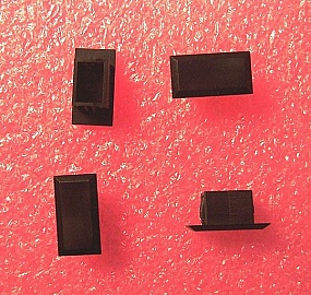 Cover for panel hole (cutout) of simplex SC or duplex LC adapter. Snap in type.