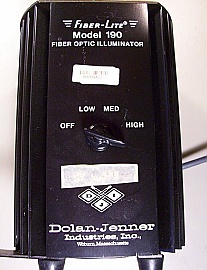 30W Fiber Optic Illuminator, Fiber-Lite model 190.  120V input