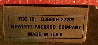HP GPIB controller card, HP P/N: 27209