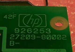 HP GPIB controller card, HP P/N: 27209