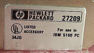 HP GPIB controller card, HP P/N: 27209