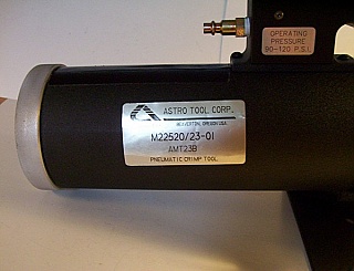 Heavy Duty Pneumatic Crimp Tool, Model: AMT23B (M22520/23-01)