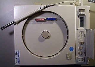 Circular Chart Recorder for Temperature and Humidity. With sensor head. With power adapter. Sell 'As Is', no Warranty.