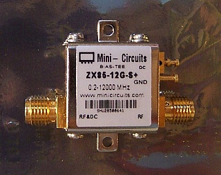 12GHz Bias Tee. Mini-Circuits model: ZX85-12G-S+