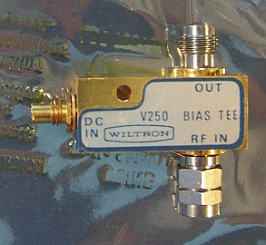 60GHz Bias Tee. Anritsu/Wiltron model: V250. 100MHz-60GHz.