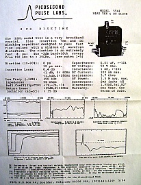 >29GHz Bias Tee. Picosecond Pulse Labs model: 5541-104