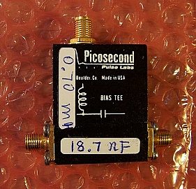 18GHz Bias Tee. Picosecond Pulse Labs model: 5550B.