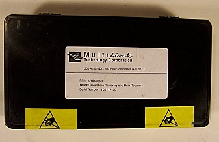 $210 each if buy 20pc. Min order qty=4pc. 12.249Gb/s Clock and Data Recovery Module (CDR). Multilink model: MTC5585D