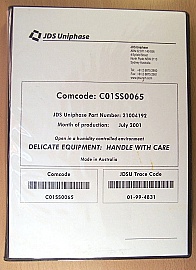 GFF for C-band. JDS P/N: 21004192