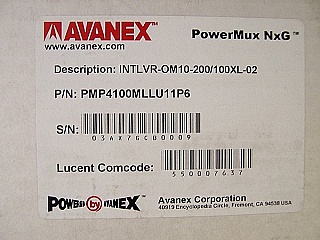 200-to-100GHz Interleaver Mux for L-band and also above 1555nm. PowerMux NxG. Passive module, TEC is not required. Avanex model: PMP4100MLLU11P6.