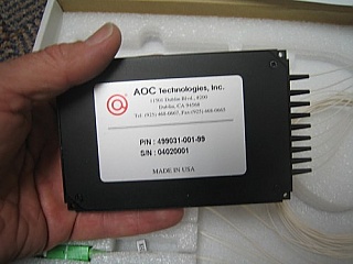 1x8 Fiber Optic DWDM Multiplexer, 200GHz spacing
