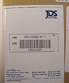 6-ports 5-CH blue-band Mux/DeMux, JDS P/N: WD1505BD-NT1