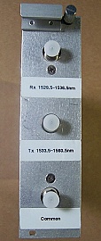 1X2 JDSU 1533nm/1557nm WDM module, FC/PC adapters in small case, WD1515AY-A3