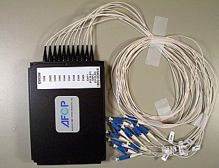 1x10 100GHz-spacing DWDM De-Multiplexer, 1537-1543nm, with 2 express ports. We will verify all fibers are not broken by fiber fault locator before shipping.