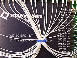 1x16  100GHz-spacing DWDM De-Multiplexer, by JDS