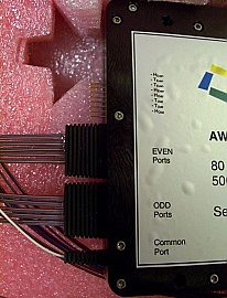 1x80 80-ch full-C-band 50GHz-spacing AWG+Interleaver MUX, Flat-top wide-band. JDS P/N: AWGDEMO1, 1530.334nm-1561.826nm