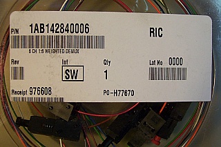 1x6 6ch 1:6 weighted demux. Gould P/N: 1AB142840006