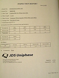 1x4 JDS 200GHz mux/demux with upgrade port,  1st ch: 1538.19nm. Model No: DWDM24D3LMN01-003