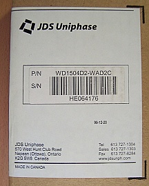 1x4  4-channel 200GHz DWDM demux/OADM. 1st drop channel is 1531.9nm. With LC/PC. JDS P/N: WD1504D2-wad2c