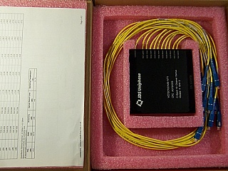 1x10 10 Channel C-band 100GHz DWDM demux, module 4 grid 2. 10 channels are from 1551.319nm to 1561.826nm (Not continuous). With SC/PC fiber connectors. JDS P/N: WD15010D1M8-NT1