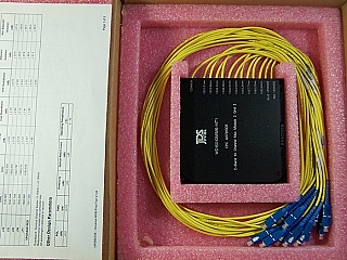 1x10 10 Channel C-band 100GHz-grid 300GHz-space DWDM mux, module 2 grid 2. With SC/PC fiber connectors. JDS P/N: WD15010M1M6-NT1