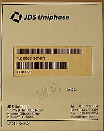 1x10 10 Channel C-band 200GHz DWDM mux with upgrade ports, module 3 grid 2. With SC/PC fiber connectors. JDS P/N: WD15010M2C7-NT3