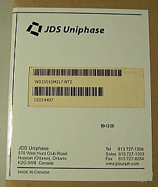 1x10 10 Channel L-band 200GHz DWDM mux with upgrade ports, module 3 grid 4. With SC/PC fiber connectors. JDS P/N: WD15010M2L7-NT3
