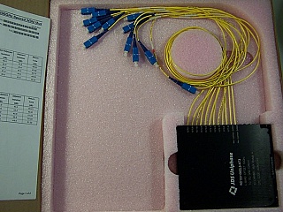 1x10 10 Channel L-band 200GHz DWDM mux, module 4 grid 4. With SC/PC fiber connectors. JDS P/N: WD15010M2L8-NT3