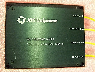 4-fiber-ports 100GHz-spacing  1531.90nm-add/drop OADM over C-band. JDS model: WD15L57AD1-NT1