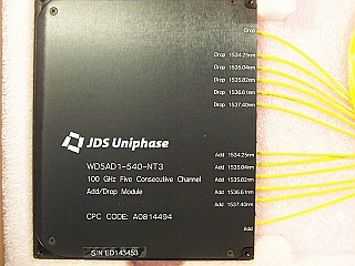 100GHz Five Channel Add/Drop module. OADM starting from 1534.25nm. 12-fibers. JDS model: WD5AD1-540-NT3